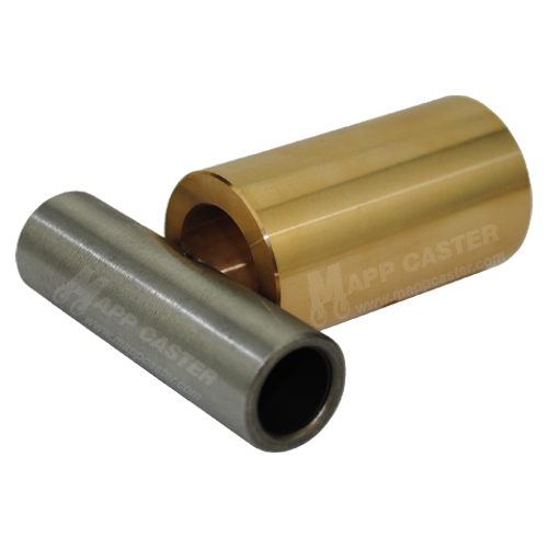 1/2" ID High Temp Tin Bronze Bushing for 2" Wide Wheels - 1,300˚F