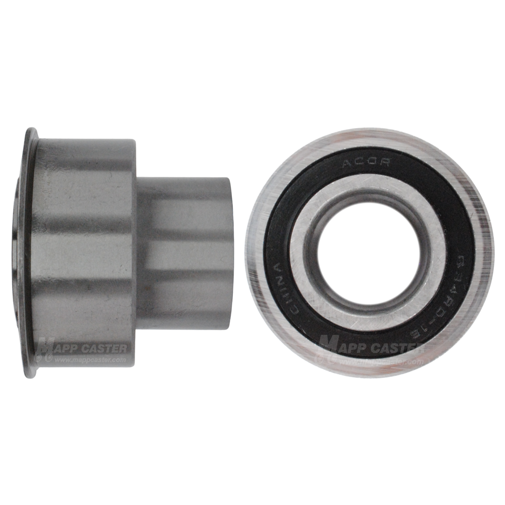 1" ID Maintenance Free Ball Bearings for 3" Wide Wheels - 180˚F