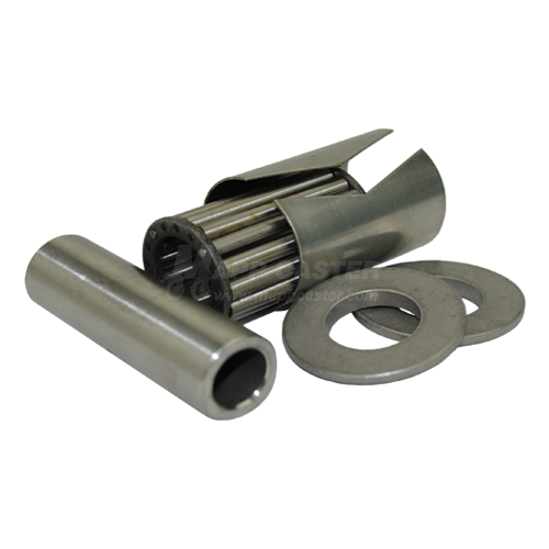1/2" ID High Temp Stainless Steel Roller Bearing Kit for 2" Wide Wheels - 600˚F
