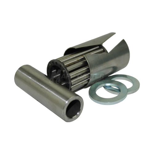 1/2" ID High Temp Stainless Steel Roller Bearing Kit (Short) for 2" Wide Wheels - 600˚F
