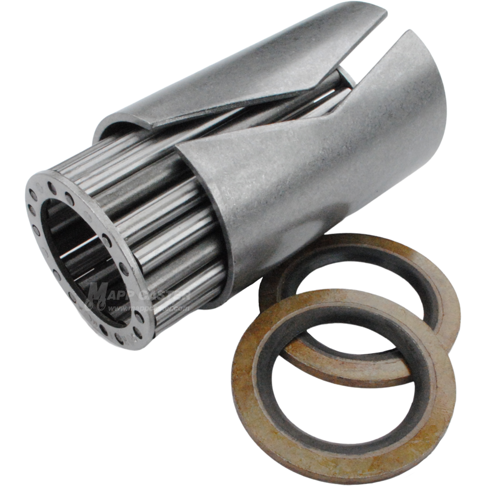 1-1/4" I.D. x 1-15/16" O.D. Roller Bearing Kit (No Spanner Bushing) for 3" Wide Caster Wheels - 180˚F