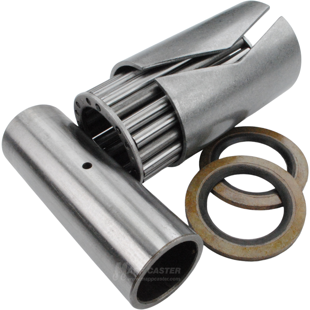 1" I.D. x 1-15/16" O.D. Roller Bearing Kit w/ Spanner for 3" Wide Caster Wheels - 180˚F