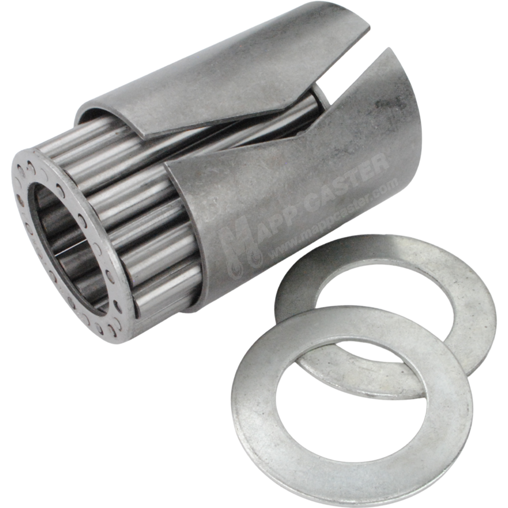 1-1/2" I.D. X 2-7/16" O.D. Large Bore High Temp Roller Bearing Kit for 3" Wide Caster Wheels - 600˚F