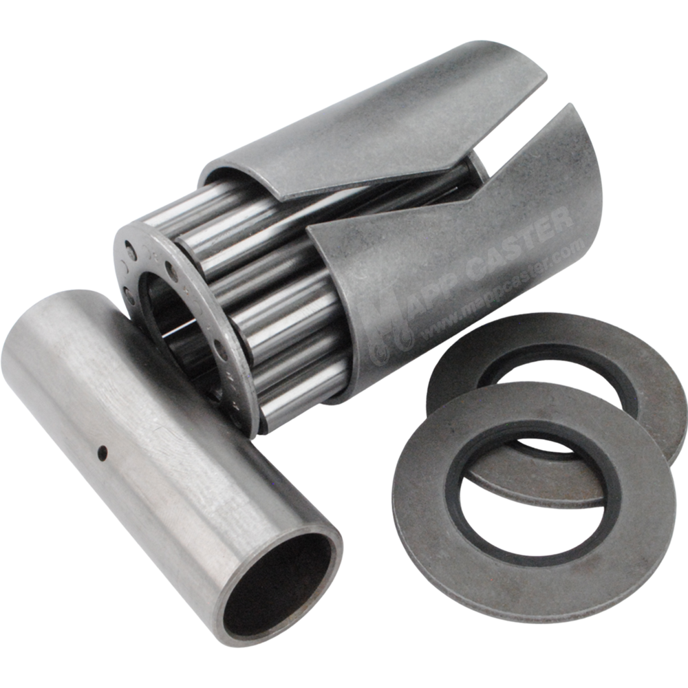 1" I.D. X 2-7/16" O.D. Roller Bearing Kit w/ Spanner for 3" Wide Caster Wheels - 180˚F