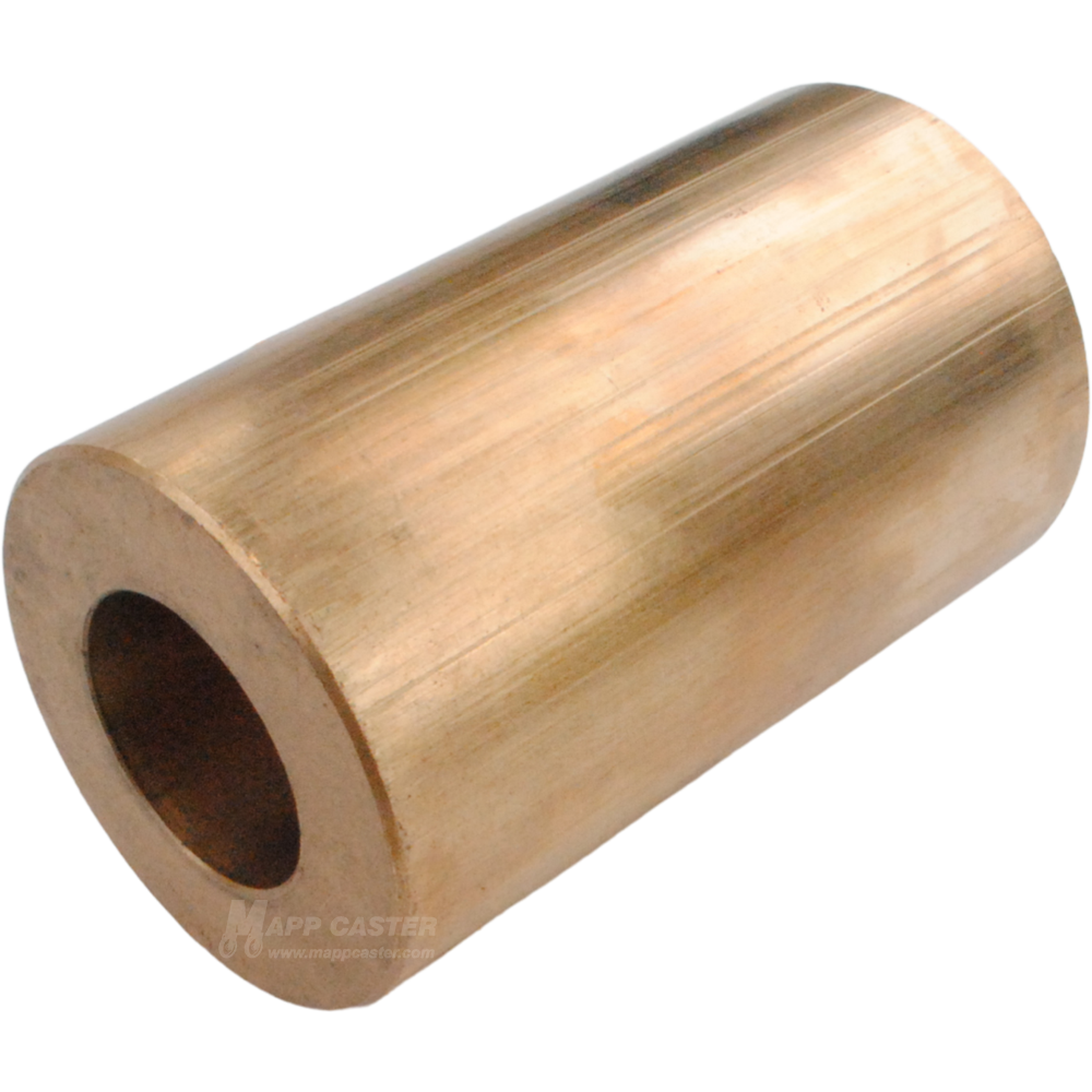 1" I.D. x 1-15/16" O.D. High Temp Tin Bronze Bushing for 3" Wide Wheels - 1,300˚F