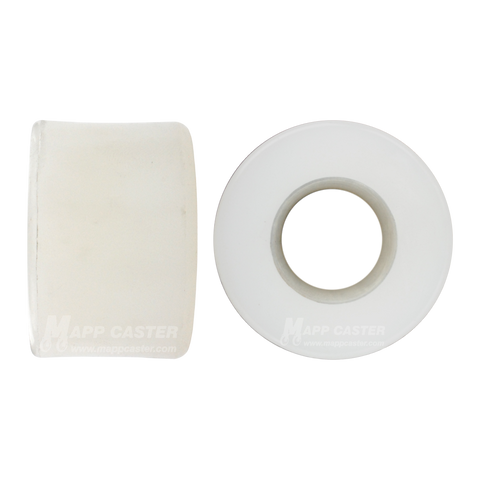 Set of Two 1" I.D. x 1-15/16" O.D. Delrin Bushings For 3" Wide Caster Wheels - 180˚F