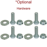 3" x 1-1/4" Cast Iron V-Groove Wheel Rigid Caster, 2-3/8" x 3-5/8" Top Plate - 350 lbs Capacity
