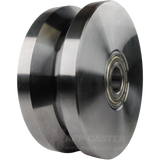 125mm x 50mm (4.92" x 1.96") Solid Steel V-Groove Wheel - 2,640 Lbs Capacity Part # EDSPK 125K
