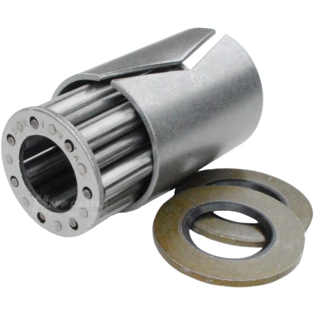 1" ID Roller Bearing Kit (No Spanner Bushing) for 2-1/2" Wide Wheels Part # LBL2-1/2-1