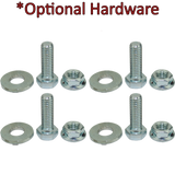 6" x 1-7/16" Ductile Steel Flanged Wheel Kingpinless Rigid Caster - 2,000 Lbs Capacity