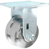 4-1/8" x 1-7/8" Flanged Forged Steel Wheel KPL Rigid Caster - 2000 Lbs Capacity SIDE VIEW