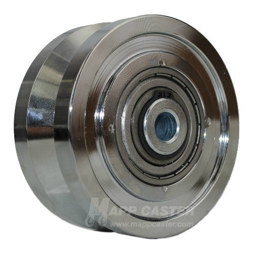 4" x 1-3/4" V-Groove Solid Steel Wheel - Part # PAH108