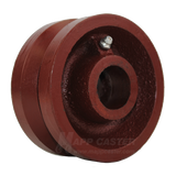 4" x 2" V-Groove Ductile Steel Wheel - Part # QVGR4M0