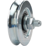 50mm x 12mm (1.97" x .47") Steel V-Groove Wheel - 154 Lbs Capacity Part # H300V-50