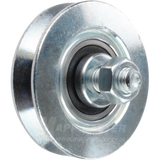 50mm x 12mm (1.97" x .47") Steel V-Groove Wheel - 154 Lbs Capacity Part # H300V-50