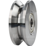 50mm x 18mm (1.96" x .7") Solid Steel V-Groove Wheel Part # HAC300D50