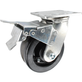 5" x 2" Phenolic V-Groove Wheel Swivel Caster with Total Locking Brake - 750 Lbs Capacity 146LPB520SBTL