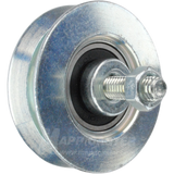 60mm x 17mm (2.36" x .67") Solid Steel V-Groove Wheel w/ Ball Bearings - 220 Lbs Capacity Part # H306Y-60