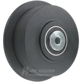 6" x 1-25/32" Flanged Nylon Wheel - 2,200 lbs Capacity Heavy Duty