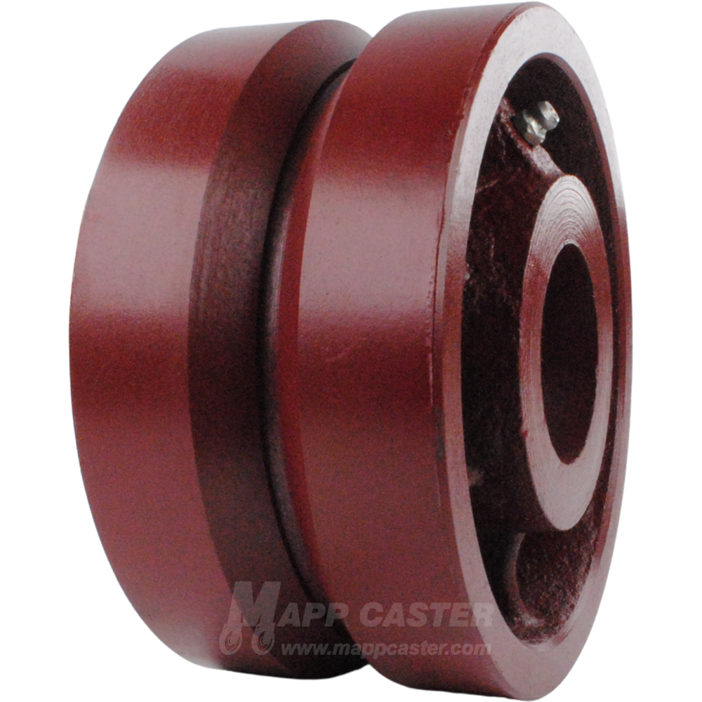 6" x 3" Ductile Steel V-Groove Wheel - 5,000 Lbs Capacity Part # LDVG630S