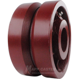 6" x 3" Ductile Steel V-Groove Wheel - 5,000 Lbs Capacity Part # LDVG630S