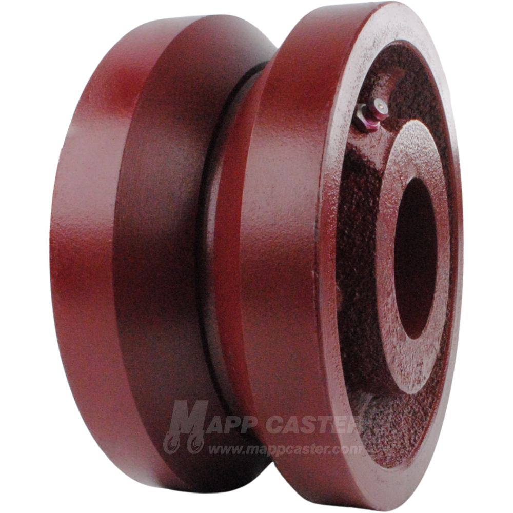 6" x 3" Ductile Steel V-Groove Wheel - 5,000 Lbs Capacity Part # LDVG630