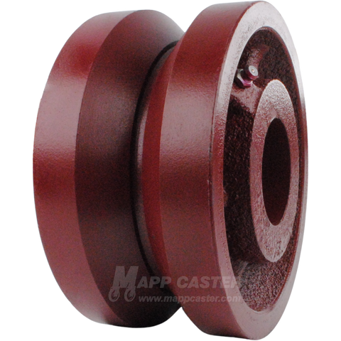 6" x 3" Ductile Steel V-Groove Wheel - 5,000 Lbs Capacity Part # LDVG630