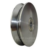 DSPK 150K Blickle 6" x 1" V-Groove Solid Steel Wheel