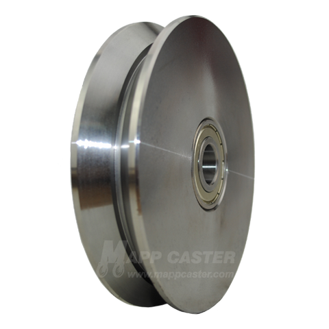DSPK 150K Blickle 6" x 1" V-Groove Solid Steel Wheel