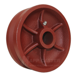 LDV60JT84 | 6" x 2" V-Groove Ductile Steel Wheel