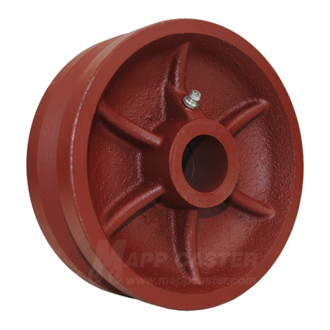 LDV60JT84 | 6" x 2" V-Groove Ductile Steel Wheel