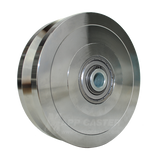 6" Heavy Duty V-Groove Powered Gate Wheel - 5,000 Lbs Capacity PAH110