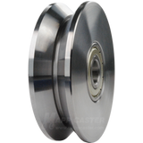 75mm x 22mm (2.95" x .86") Solid Steel V-Groove Wheel - 550 Lbs Capacity Part # EDSPK 75K