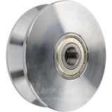 75mm x 22mm (2.95" x .86") Solid Steel V-Groove Wheel Part # EDSPK 75K