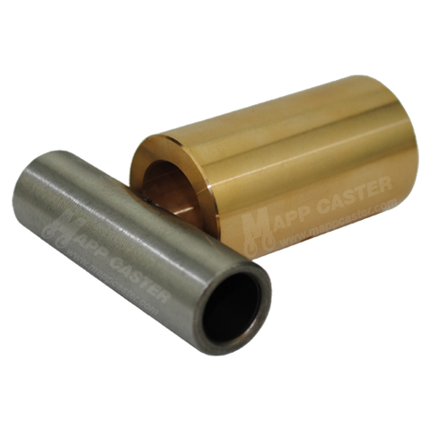 1/2" ID High Temp Tin Bronze Bushing for 2" Wide Wheels - 1,300˚F