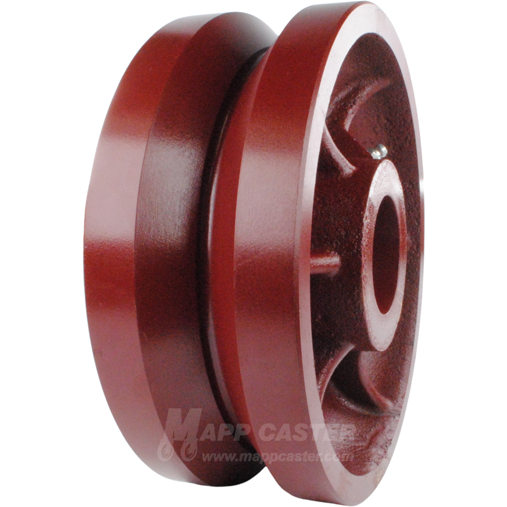 8" x 3" Ductile Steel V-Groove Wheel - 5,000 Lbs Capacity Part # LDV80LW85