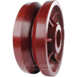 8" x 3" Ductile Steel V-Groove Wheel - 5,000 Lbs Capacity Part # LDV80LW85