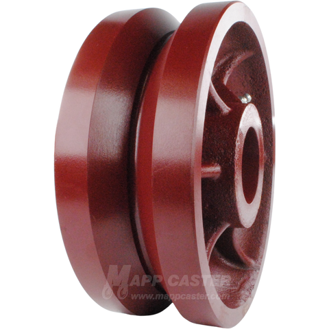 8" x 3" Ductile Steel V-Groove Wheel - 5,000 Lbs Capacity Part # LDV80LW85