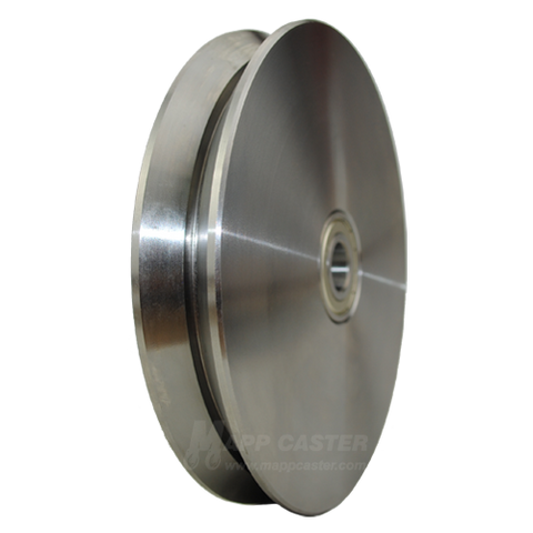 DSPK 200K - Blicke 200mm x 33mm Solid Steel V-Groove Wheel | Mapp Caster EDSPK 200K