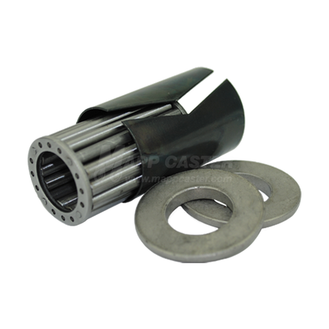 High Temp roller caster bearings for 3/4" axles that can hand temperatures up to 600˚F. Fits 2" wide casters. 