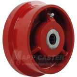 5" x 2" Flanged Cast Iron Wheel - 1,500 Lbs Capacity