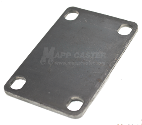 Weld on Caster Top Plate / Shim - 2-3/8 x 3-5/8" Unplated L20CS