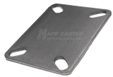 L22CS - Weld on Caster Top Plate 3-1/8" x 4-1/8" Unplated