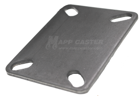 L22CS - Weld on Caster Top Plate 3-1/8" x 4-1/8" Unplated