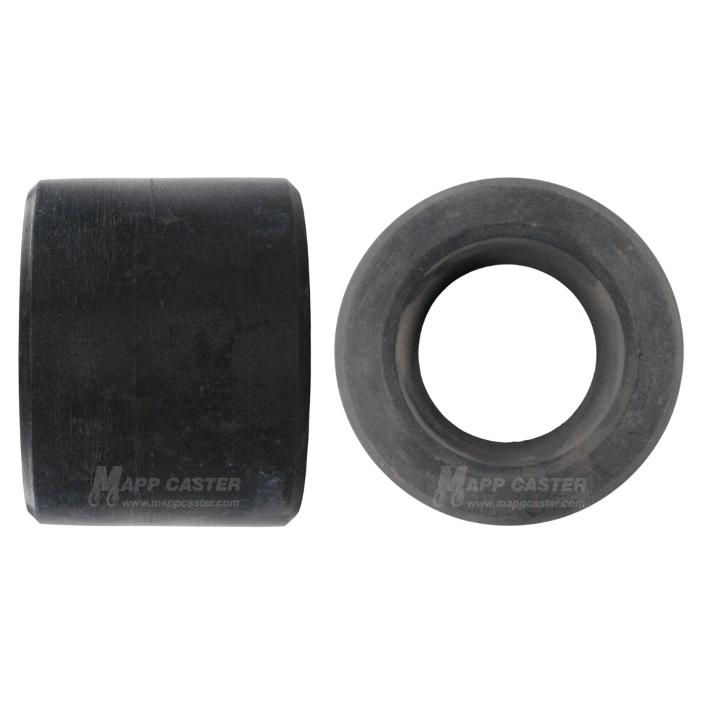 Set of Two 1" I.D. x 1-15/16" O.D. Delrin Bushings for 3" Wide Caster Wheels - 180˚F