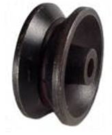 3" x 1-1/4" Cast Iron V-Groove Wheel - 350 Lbs Capacity