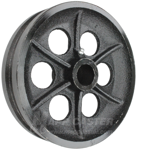 8" x 2" Cast Iron V-Groove Wheel - 1,200 Lbs Capacity