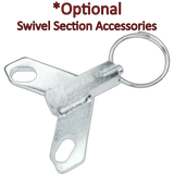 6" x 1-3/4" Forged Steel V-Groove Wheel Kingpinless Swivel Caster - 2,000 Lbs Capacity