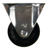 3" x 1-1/4" Cast Iron V-Groove Wheel Rigid Caster - 350 Lbs Capacity