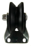 3" x 1-1/4" Cast Iron V-Groove Wheel Rigid Caster - 350 Lbs Capacity